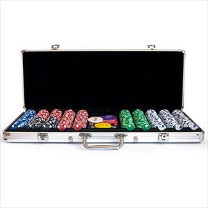 Набор на 500 фишек для покера без номинала